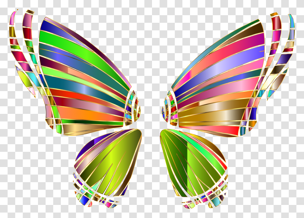 This Free Icons Design Of Rgb Butterfly Silhouette Butterfly Wings No Background, Pattern, Ornament Transparent Png