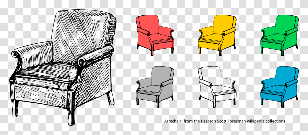 This Free Icons Design Of Stylised Armchair Single Sofa Clip Art, Furniture, Couch Transparent Png