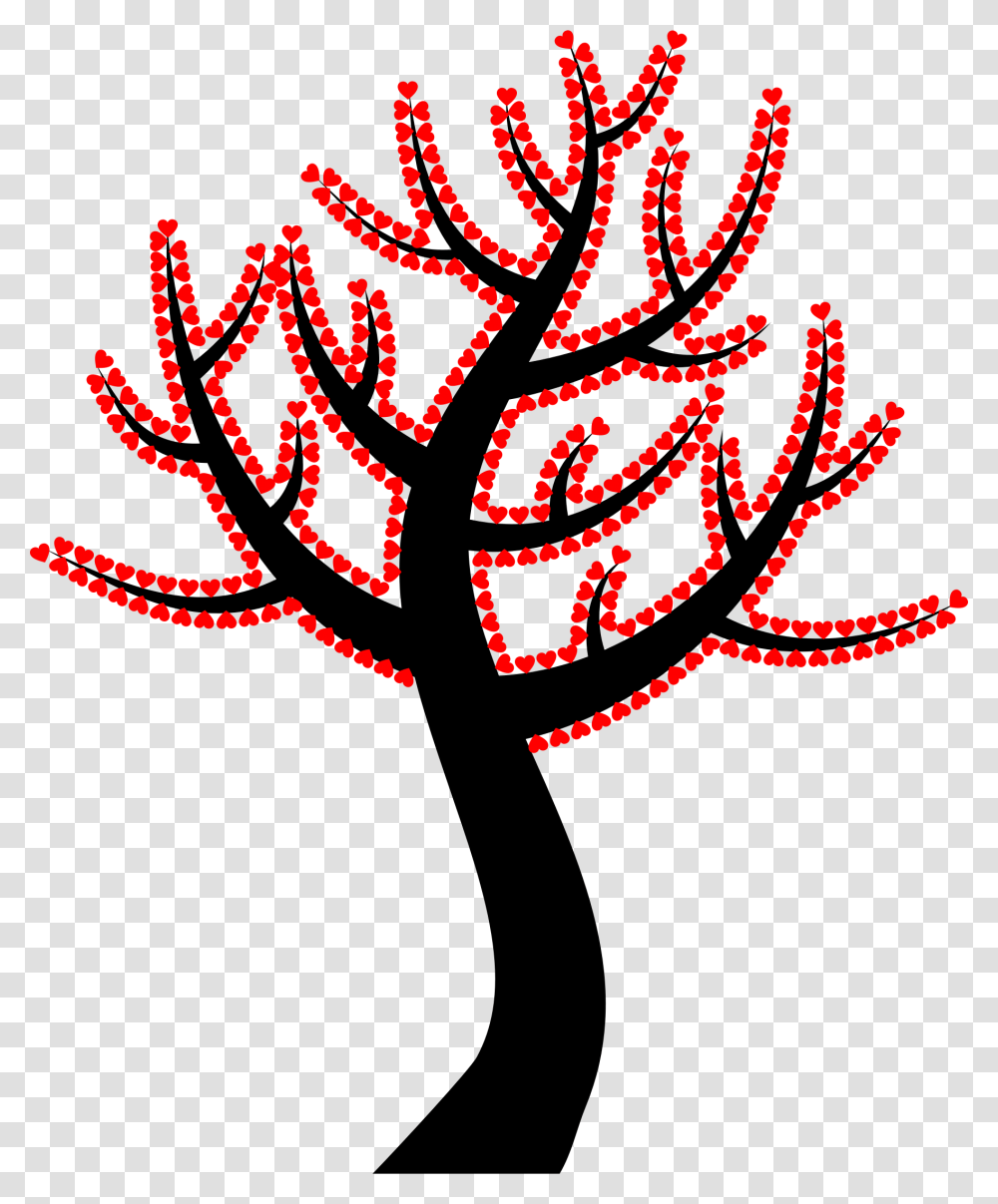 This Free Icons Design Of Valentine Hearts Tree Simple Tree Pics Art, Poster, Advertisement, Pac Man Transparent Png