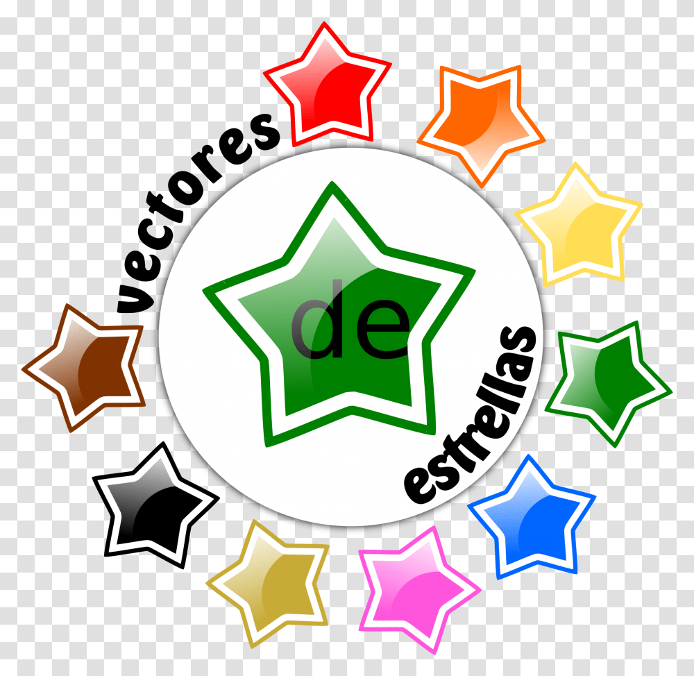 This Free Icons Design Of Vectores De Estrellas Emblem, Star Symbol, Recycling Symbol Transparent Png