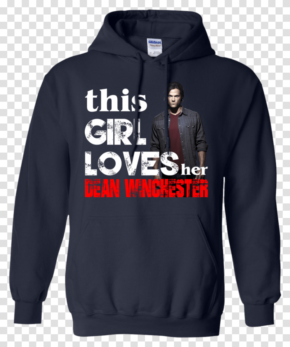 This Girl Loves Her Dean Winchester Shirt Hoodie Tank Hoodie, Clothing, Apparel, Sweatshirt, Sweater Transparent Png