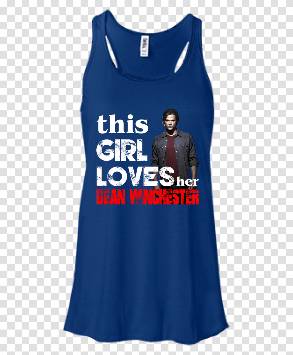 This Girl Loves Her Dean Winchester Shirt Hoodie Tank Supernatural Season 4, Clothing, Sleeve, Long Sleeve, Person Transparent Png