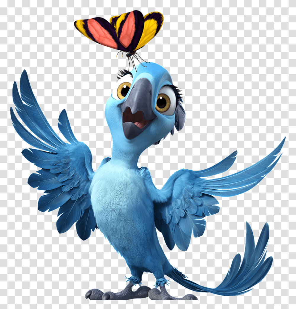 This Graphics Is Butterfly And Bird Cartoon Rio Bia, Animal, Dodo, Porcelain, Pottery Transparent Png