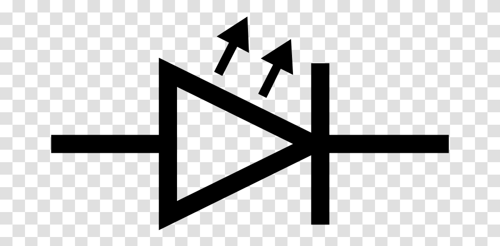 This Graphics Is Iec Led Symbol About Electron Iec Led Light Emitting Diode Symbol, Gray, World Of Warcraft Transparent Png