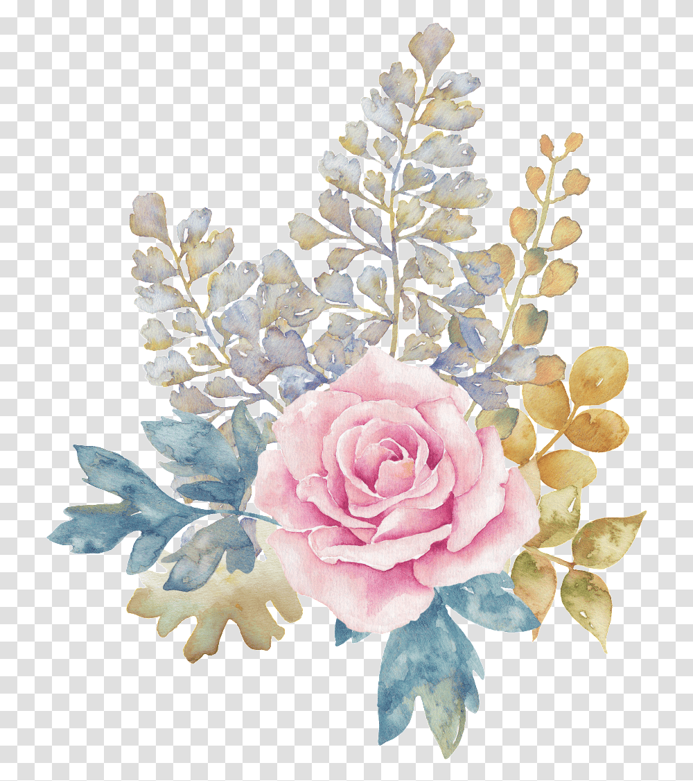 This Graphics Is Pastel Flower Decorative Background Flower Watercolor, Plant, Rose, Petal, Flower Arrangement Transparent Png