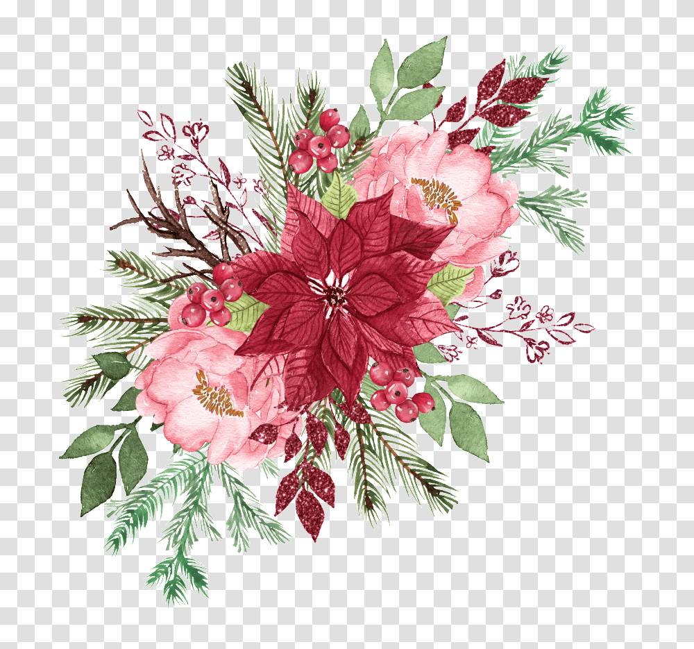 This Graphics Is Watercolor Flower Bouquet Free Illustration Watercolor Painting, Floral Design, Pattern, Plant Transparent Png