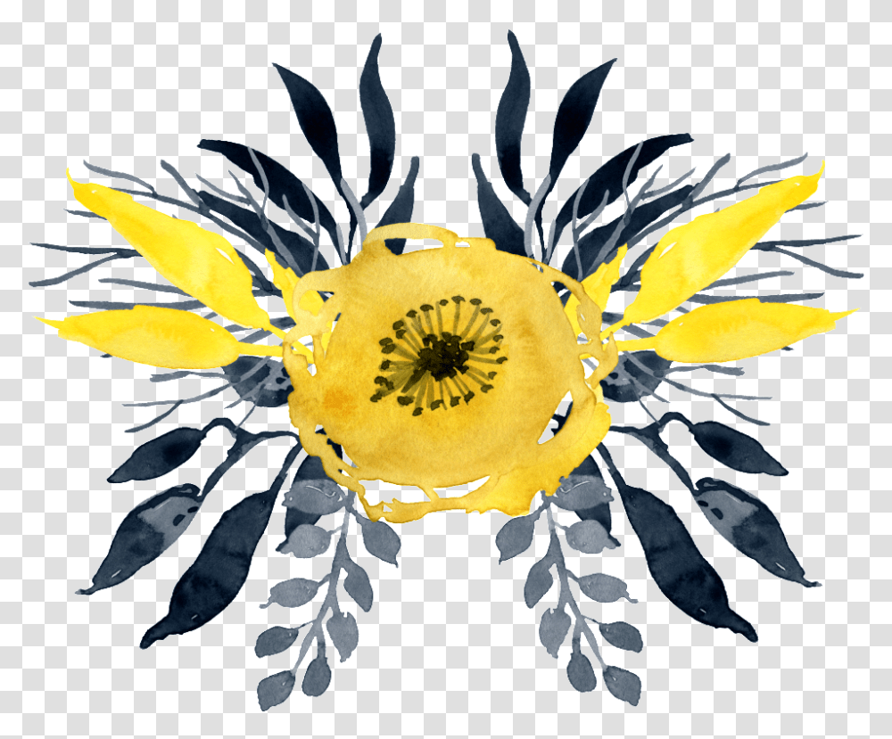 This Graphics Is Watercolor Yellow Flower About Watercolor Watercolour Yellow Flowers, Floral Design, Pattern, Plant Transparent Png