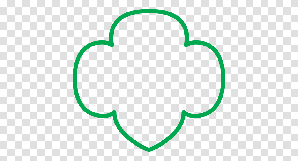 This Gs Trefoil Was Used On Our Kaper Chart Girl Scouts, Green, Word, Sphere Transparent Png