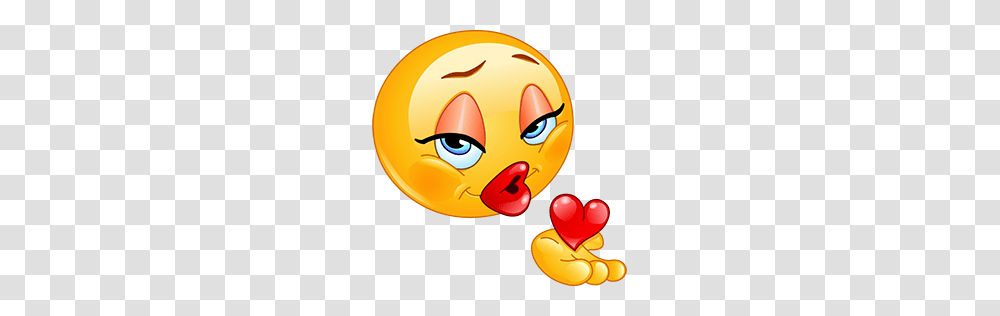 This High Quality Blowing A Kiss Emoticon Will Look Stunning When, Animal, Pac Man Transparent Png