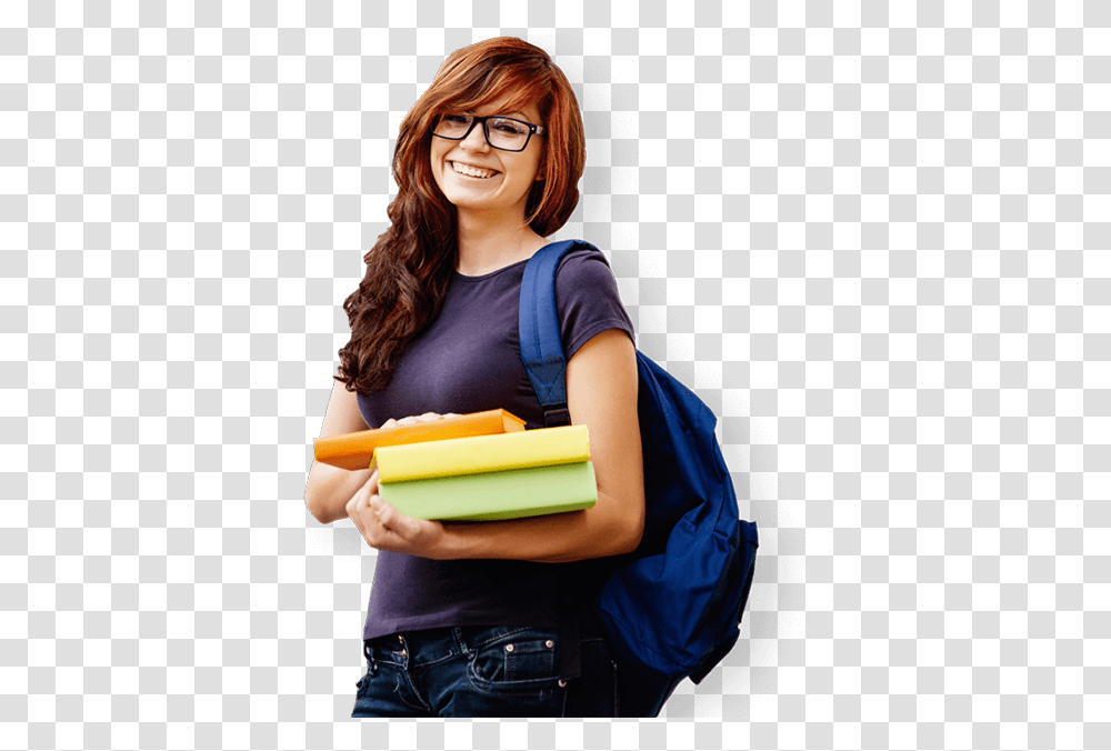 This High Resolution Student In School Girl, Person, Human, Hot Dog, Food Transparent Png