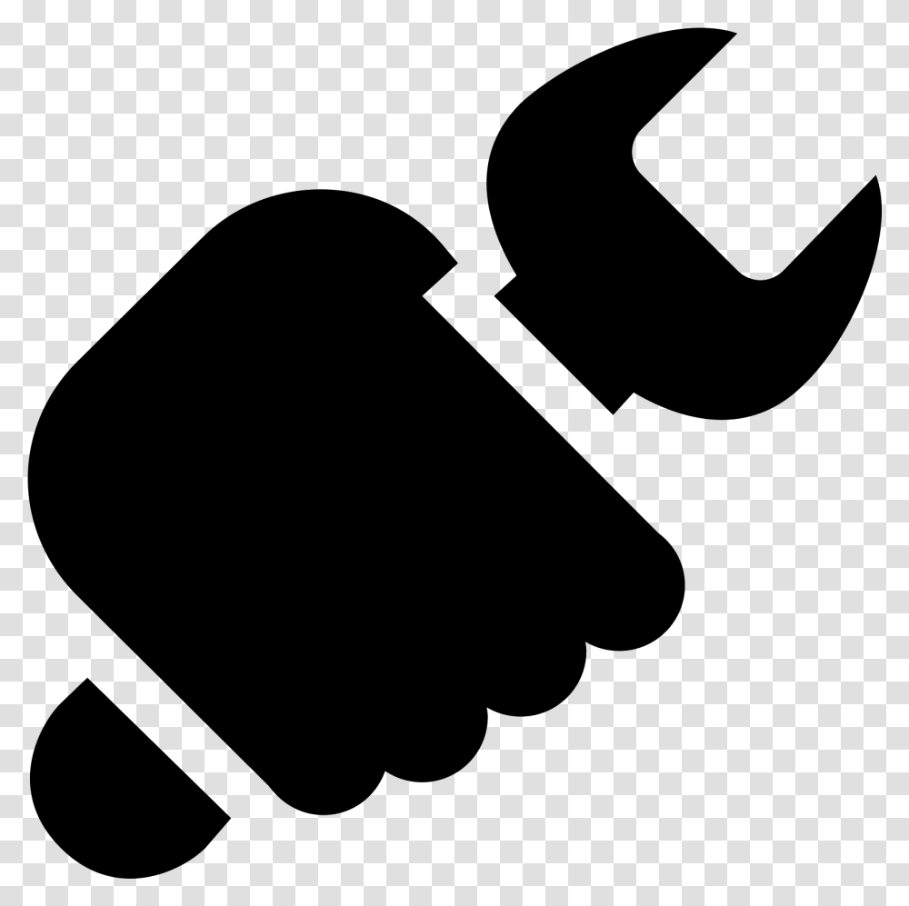 This Icon Is A Hand Holding A Wrench Work Icon, Gray, World Of Warcraft Transparent Png