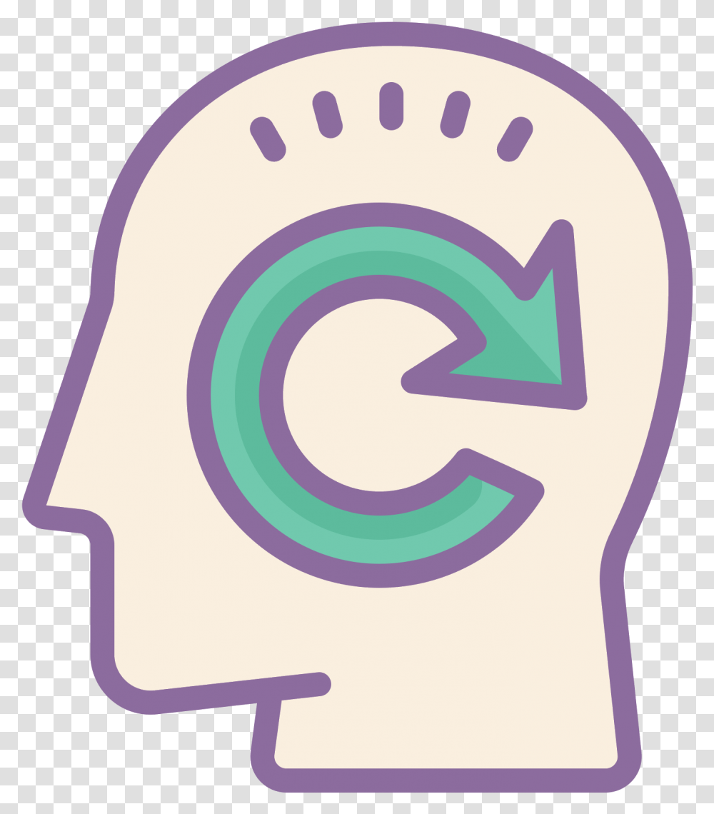 This Icon Is In The Shape Of A Person S Head, Number, Alphabet Transparent Png