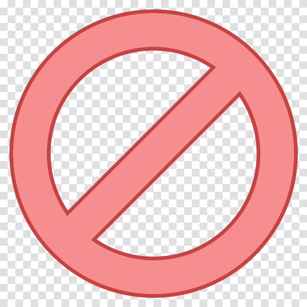 This Icon Is Of A Circle With A Slash Mark Running, Tape, Sign, Road Sign Transparent Png