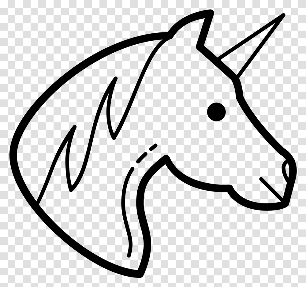 This Icon Represents A Unicorn Line Art, Gray, World Of Warcraft Transparent Png