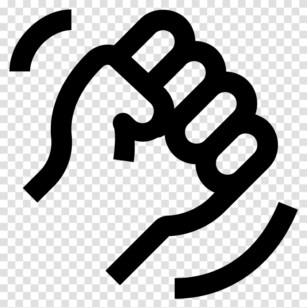This Icon Shows An Outline Of A Fist Up To The Wrist Coil Rear Springs 1972 Ford, Gray, World Of Warcraft Transparent Png