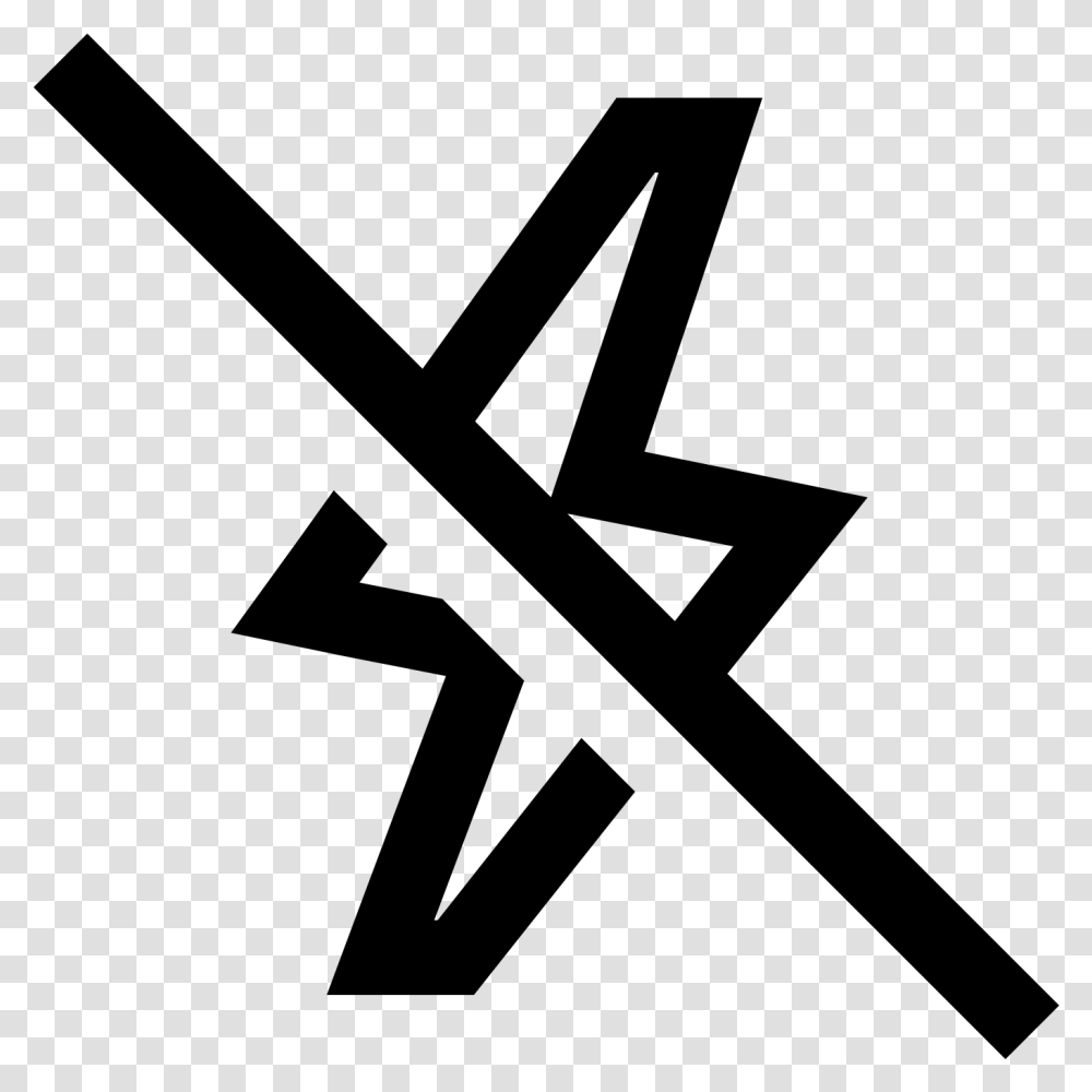 This Image Is Composed Of A Lightning Bolt Cross, Gray, World Of Warcraft Transparent Png
