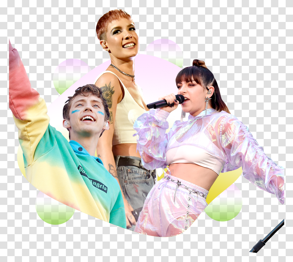 This Image May Contain Human Person Acrobatic Dance Charli Xcx 1999, Microphone, Leisure Activities, Shorts Transparent Png