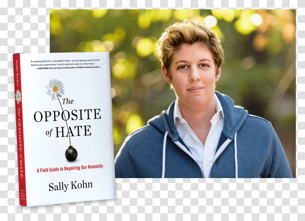 This Image May Contain Sally Kohn Human Person Brochure Opposite Of Hate Sally Kohn Transparent Png