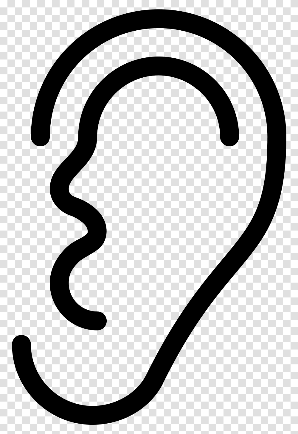This Is A Basic Image Of The Human Ear Deaf, Gray, World Of Warcraft Transparent Png