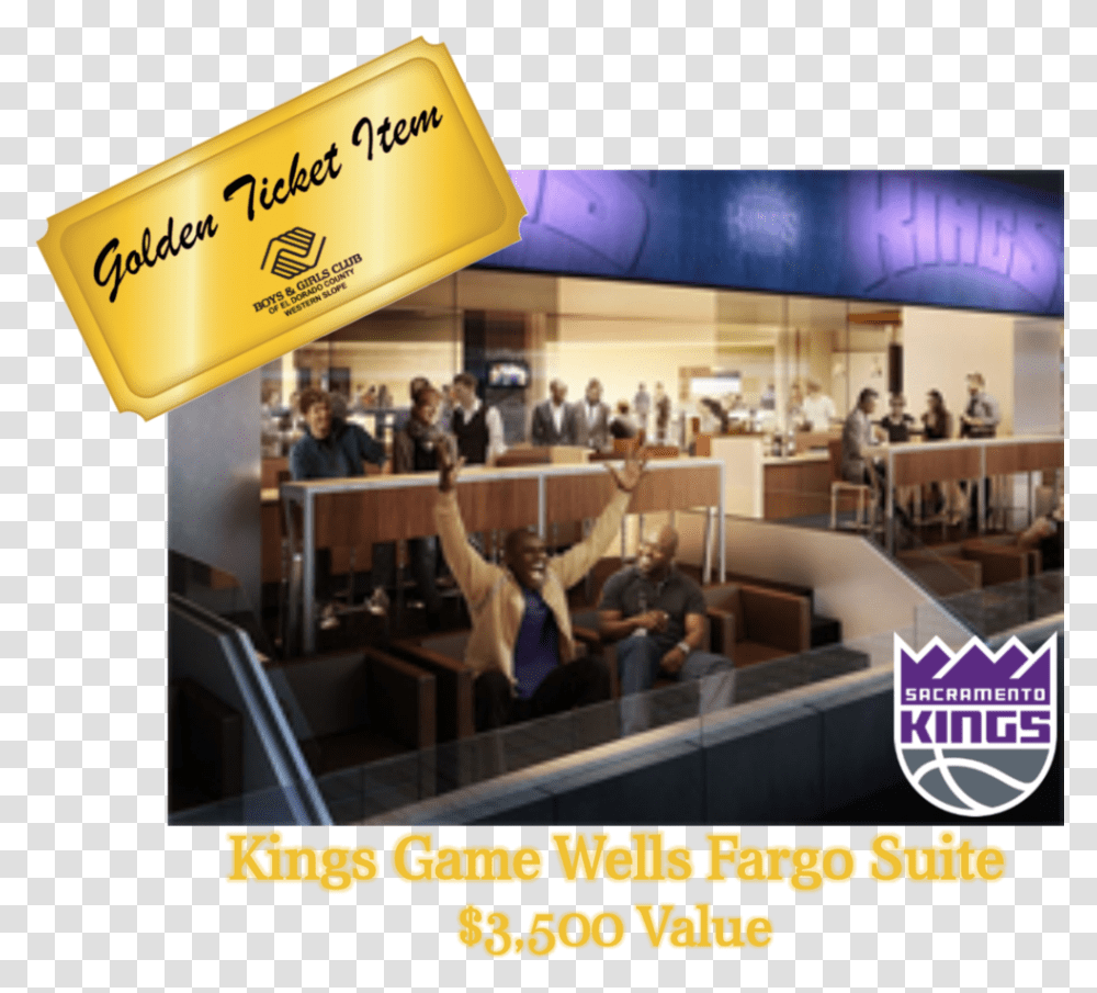 This Is A Dream Come True For Basketball Enthusiasts Golden 1 Center Suites, Person, Tabletop, Furniture, Indoors Transparent Png