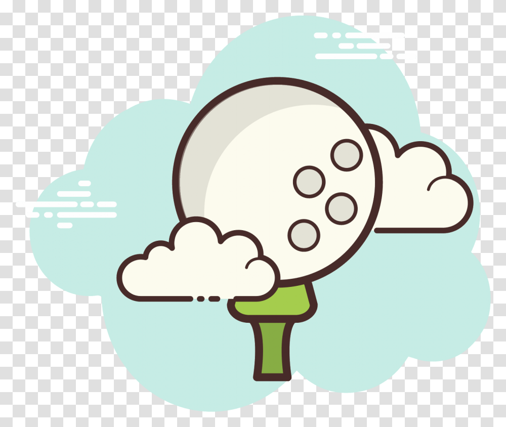 This Is A Golf Ball Resting On A Golf Tee Cartoon Pic For Instagram, Outdoors, Nature, Seed, Grain Transparent Png