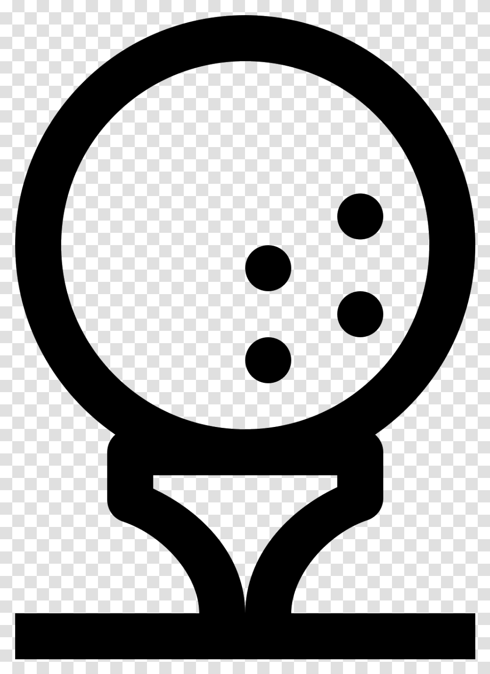 This Is A Golf Ball Resting On A Golf Tee Circle, Gray, World Of Warcraft, Halo Transparent Png