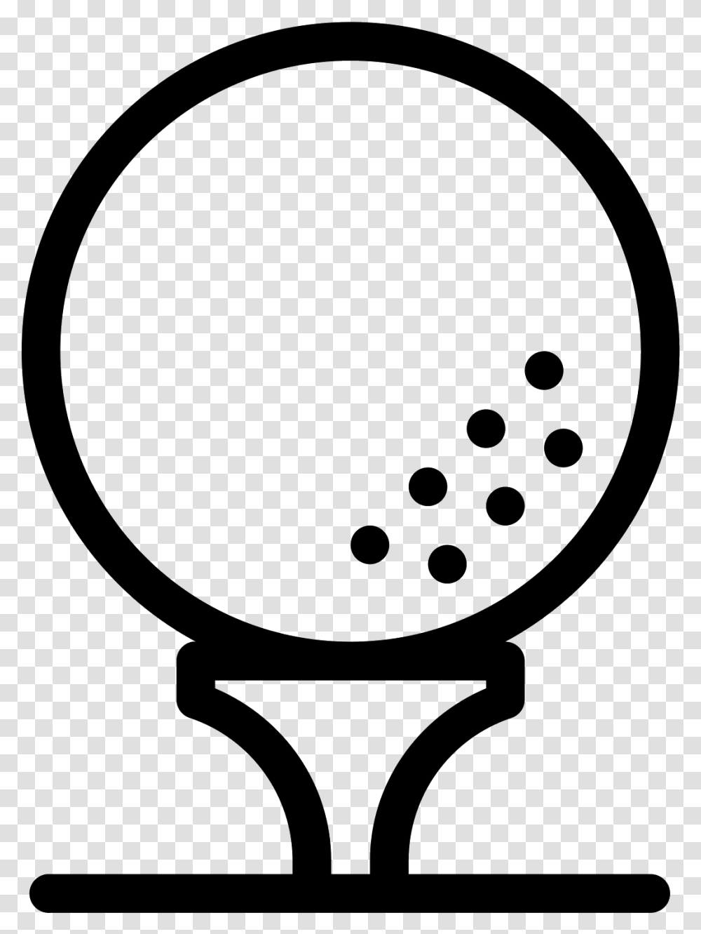 This Is A Golf Ball Resting On A Golf Tee Golf Ball Svg Free, Gray, World Of Warcraft, Halo Transparent Png