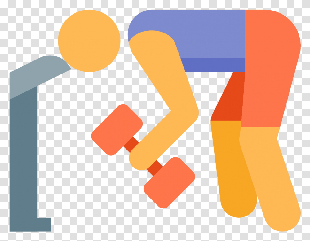 This Is A Picture Of A Man Bending Over With His Head Work Out Icon Color, Audience, Crowd, Alphabet Transparent Png