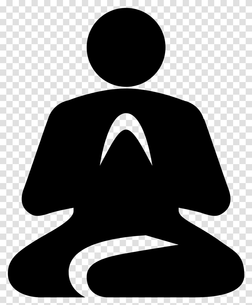 This Is A Picture Of A Person That Looks To Be Meditating Meditation Icons, Gray, World Of Warcraft Transparent Png