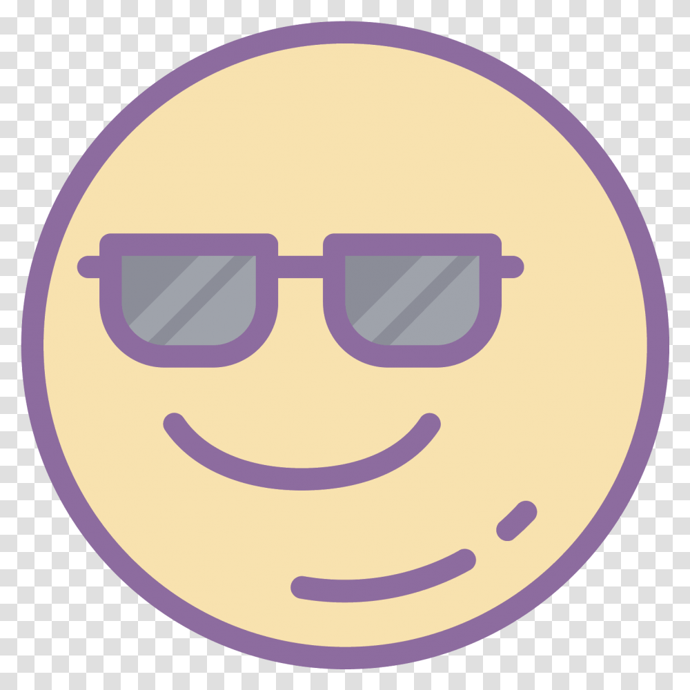 This Is A Picture Of A Smiley Face That Is Looking Awesome Smiley, Label, Sunglasses, Accessories Transparent Png