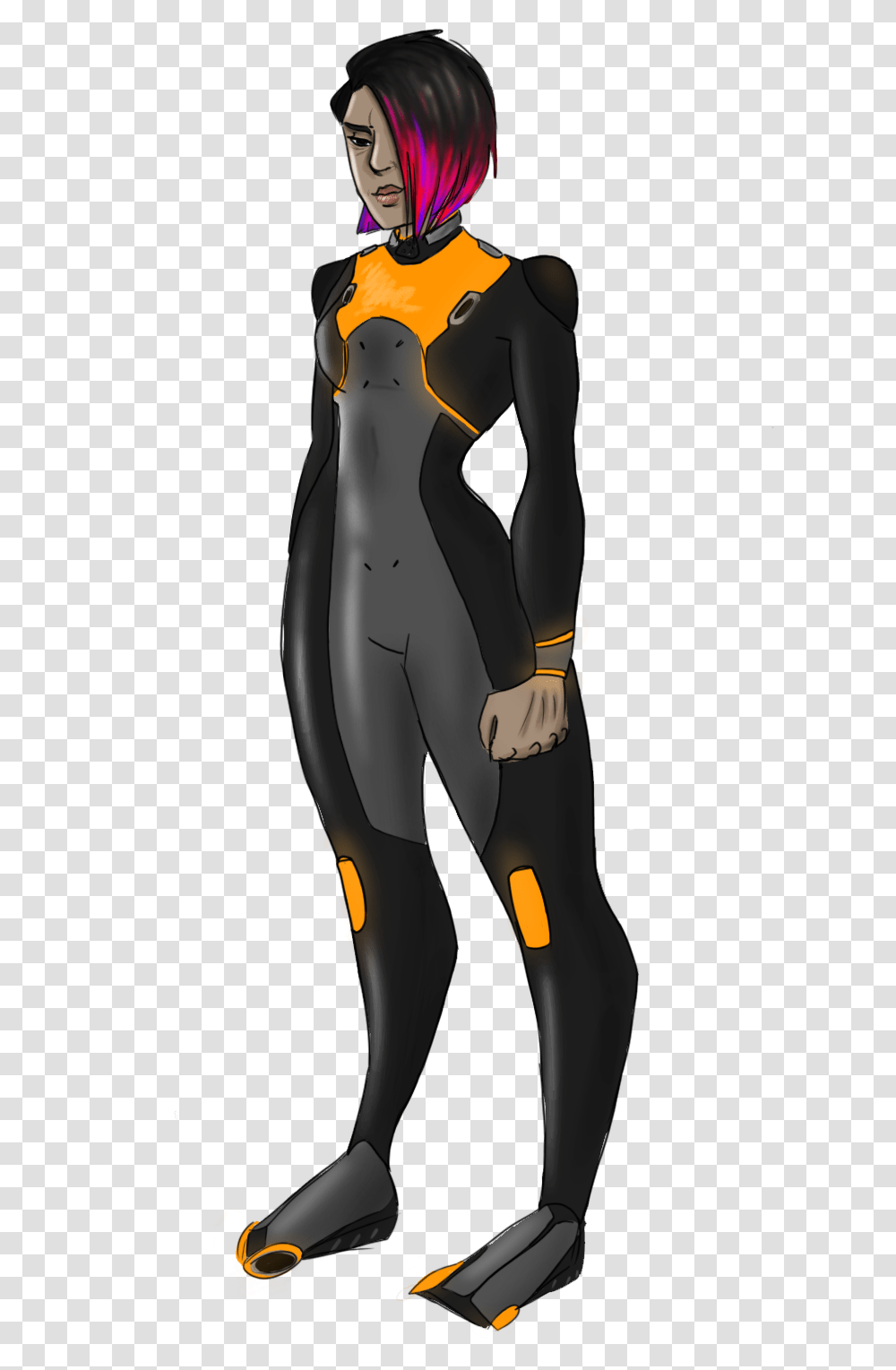 This Is A Quickie Of Marguerit Maida A Mongolian Mercenary Subnautica Marguerit Maida, Person, Spandex, Long Sleeve Transparent Png