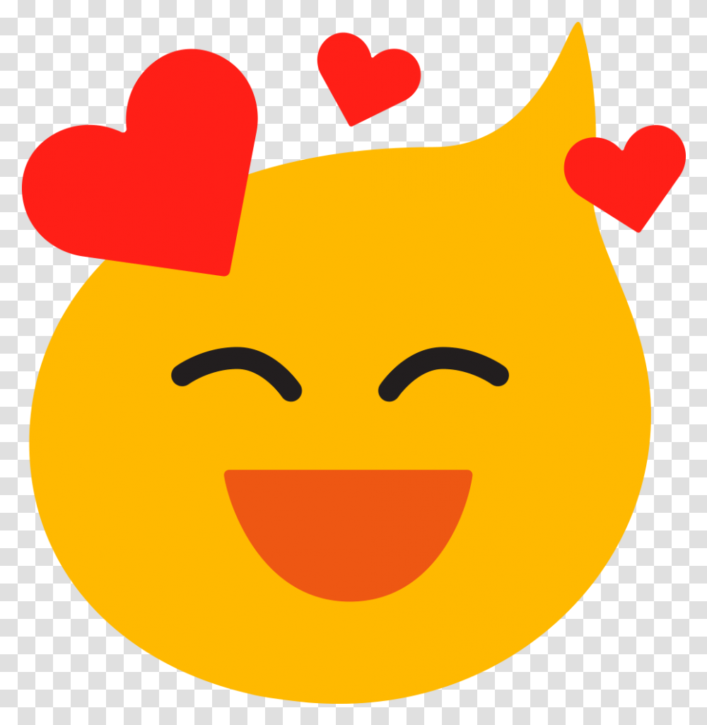 This Is A Sticker Of An Love Smile Emoji Emoji Clipart Smiley, Piggy Bank, Label, Text, Halloween Transparent Png
