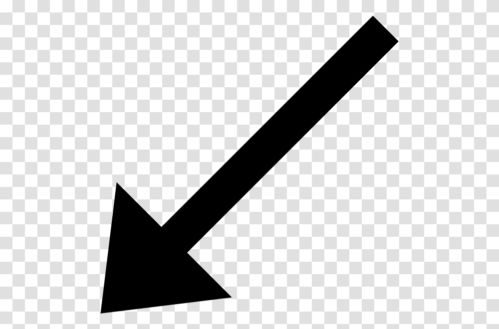 This Is An Arrow Arrow Pointing Diagonally Down Left, Gray, World Of Warcraft Transparent Png