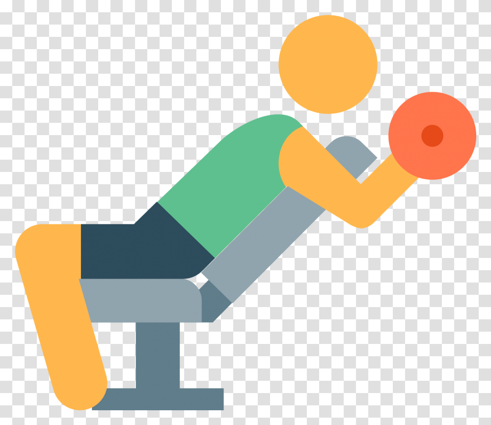 This Is An Image Of A Person Sitting In A Chair That Exercise In Gym Icon, Hammer, Tool, Axe, Sport Transparent Png