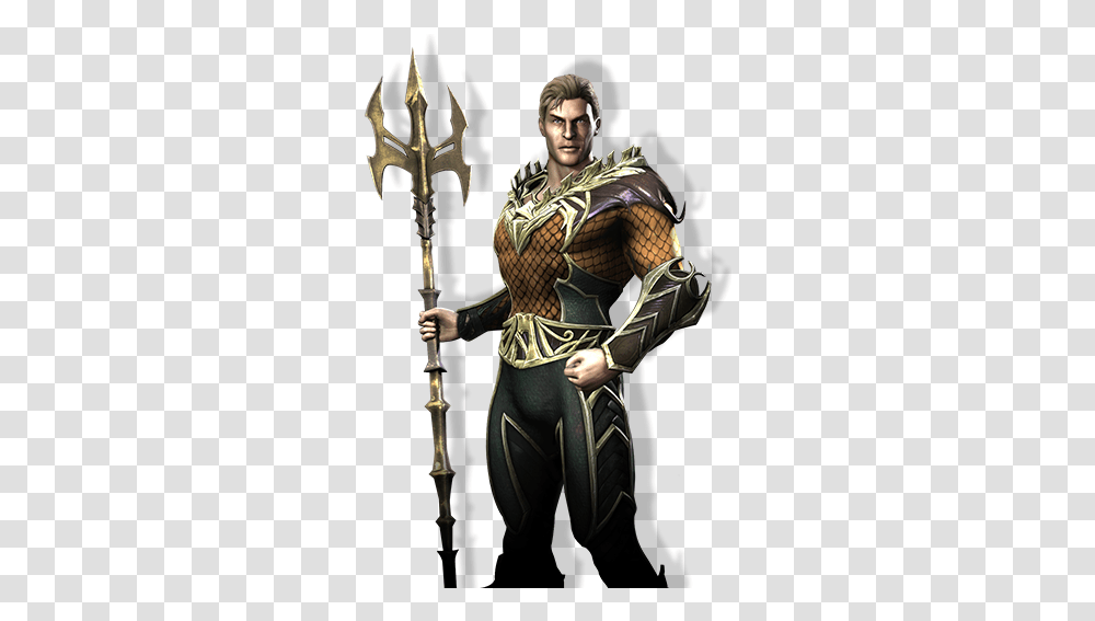 This Is How Aquaman Looks Like In Batman Arkham Knight Injustice Gods Among Us Aquaman, Costume, Person, Human, Weapon Transparent Png