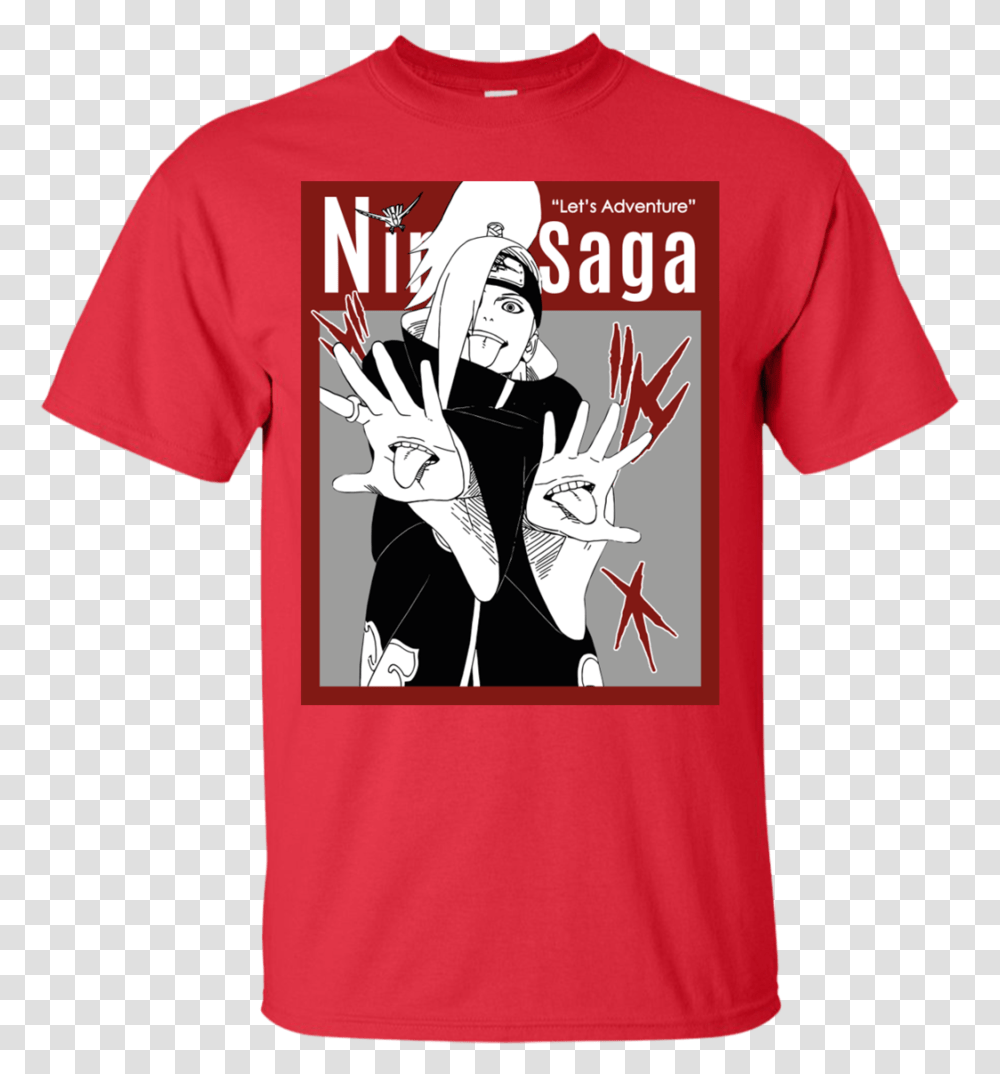 This Is Manga Deidara Naruto T Shirt Amp Hoodie Houston Rockets T Shirt Design, Apparel, T-Shirt, Person Transparent Png