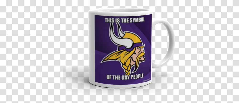 This Is The Symbol Of Gay People Minnesota Vikings Cowboys Vs Vikings Logo, Coffee Cup, Animal Transparent Png