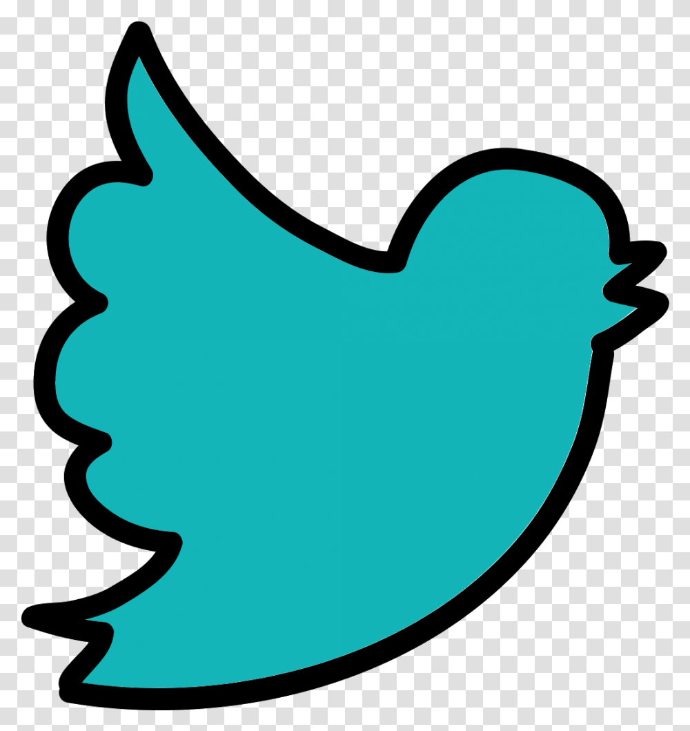 This Logo For Twitter Is A Stark Minimalist Outline Clipart Clip Art, Animal, Bird, Fowl, Poultry Transparent Png