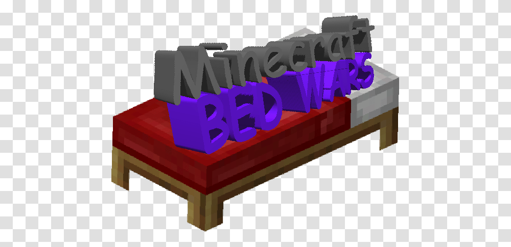 This Minecraft Bed Wars Logo Crappydesign, Toy, Tabletop, Furniture Transparent Png