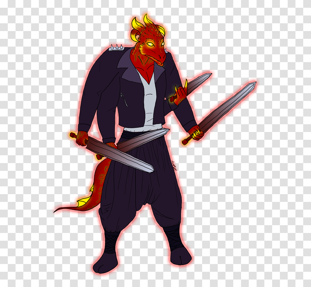This Neon Dragonborn De Fragger Loves Metal And Is Taz Lady Flame, Person, Human, Performer, Pirate Transparent Png