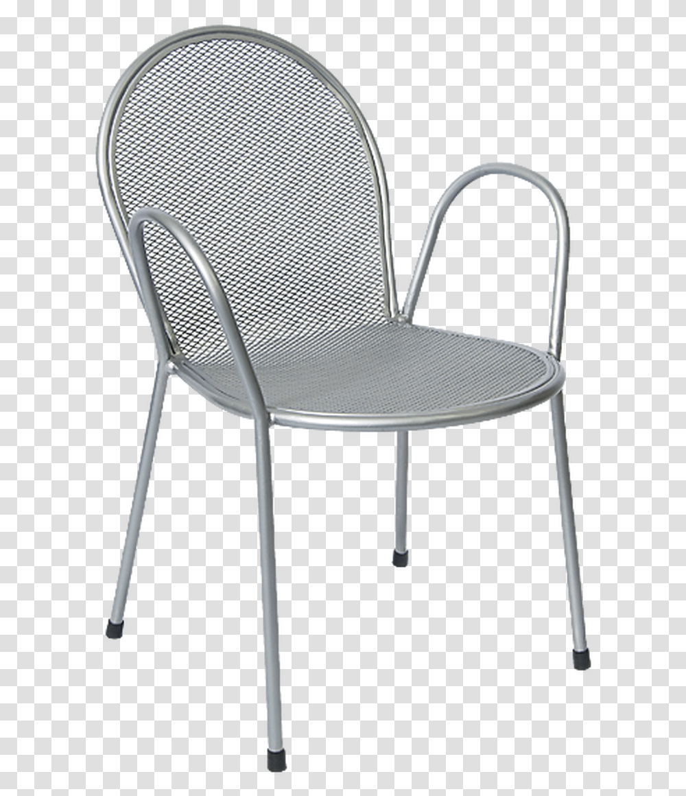 This Outdoor Chair Features A Powder Coated Metal Frame Chair, Furniture, Armchair Transparent Png