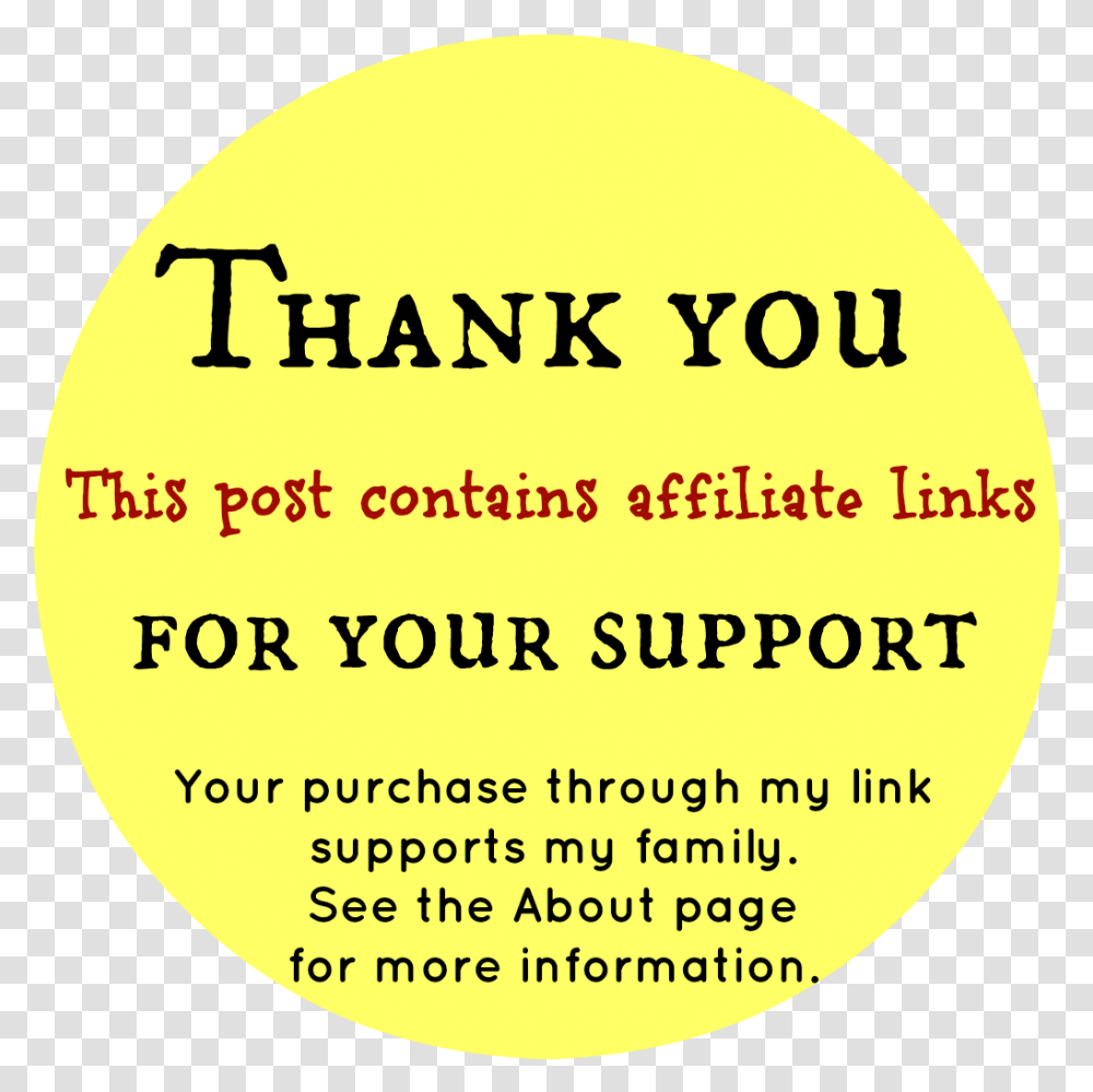 This Post Contains Affiliate Links Circle, Label, Word, Paper Transparent Png