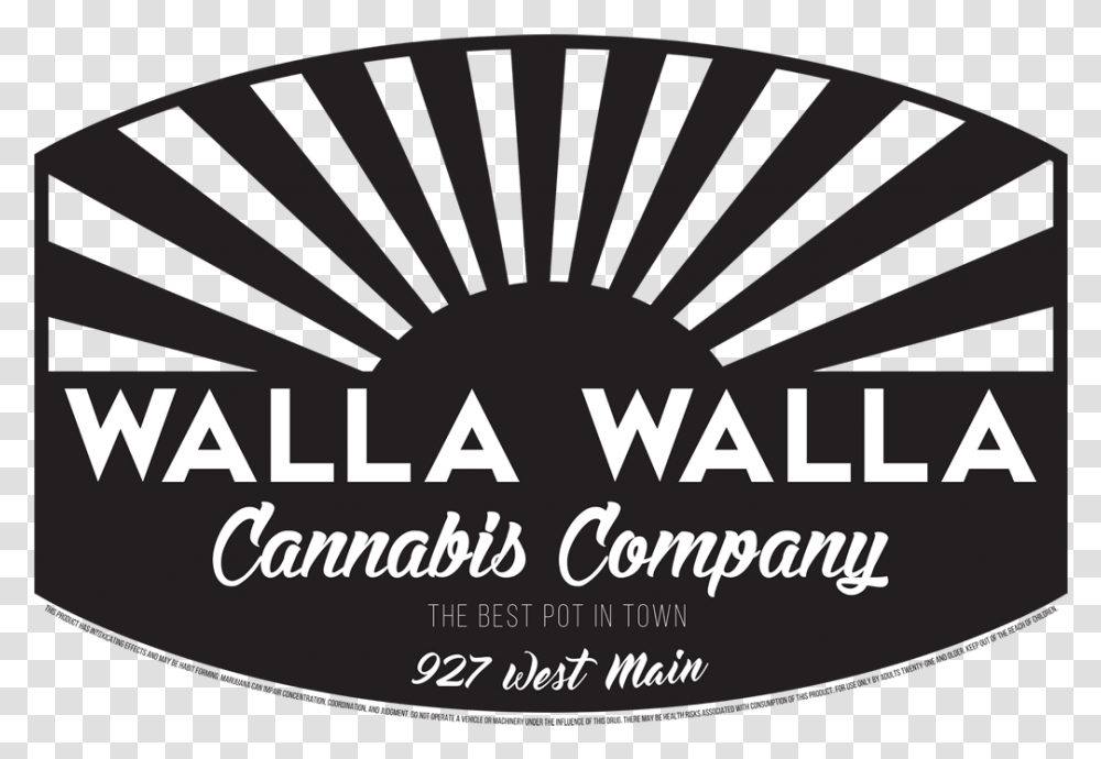 This Product Has Intoxicating Effects And May Be Habit Walla Walla Cannabis Company, Label, Sticker, Paper Transparent Png