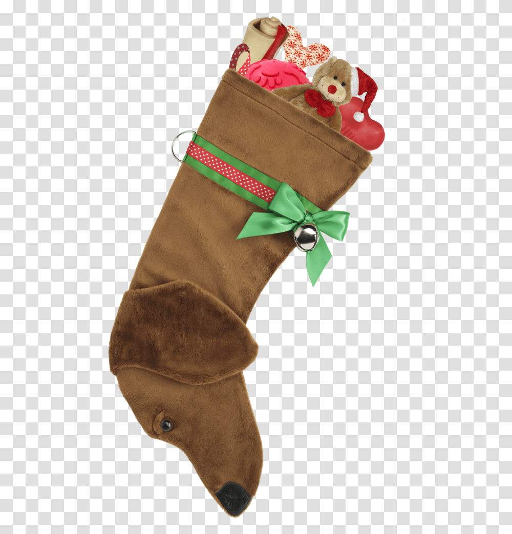 This Red Dachshund Christmas Dog Stocking Is Perfect Wiener Dog Christmas Stocking, Gift, Person, Human Transparent Png