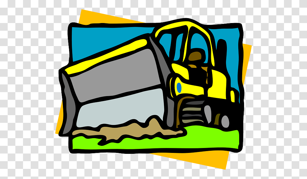 This Simple Bulldozer Clip Art, Vehicle, Transportation, Tractor, Bag Transparent Png