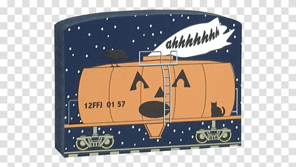 This Tanker Of Screams Train Car Is Part Of A 5 Piece Whale, Vehicle, Transportation, Label Transparent Png
