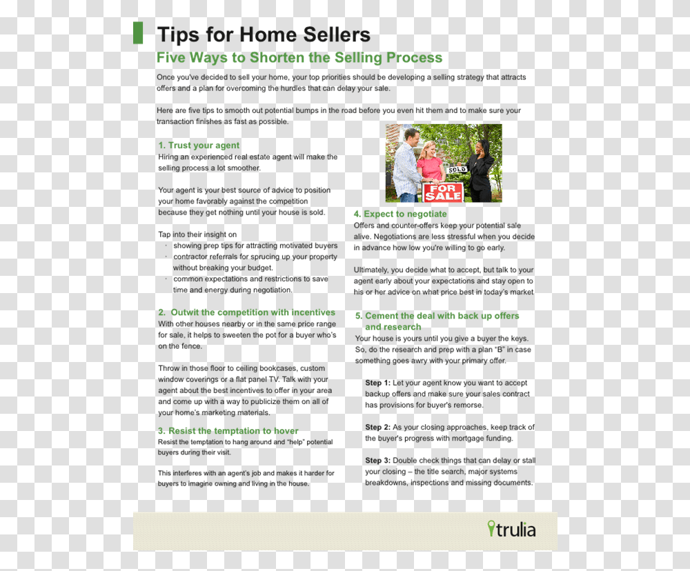 This Very Helpful Guide Is Provided To You By Trulia Real Estate, Person, Human, Advertisement Transparent Png