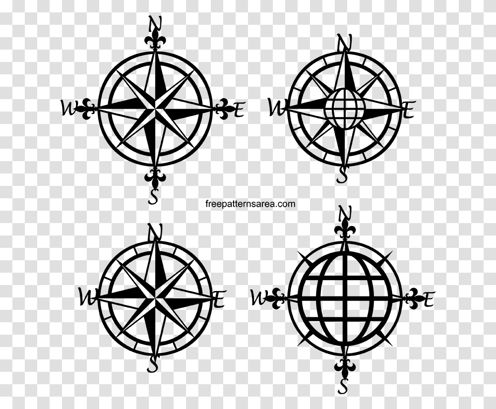 This Vintage Nautical Compass Rose Project Is Primarily Compass Rose Svg Free, Gray, World Of Warcraft Transparent Png