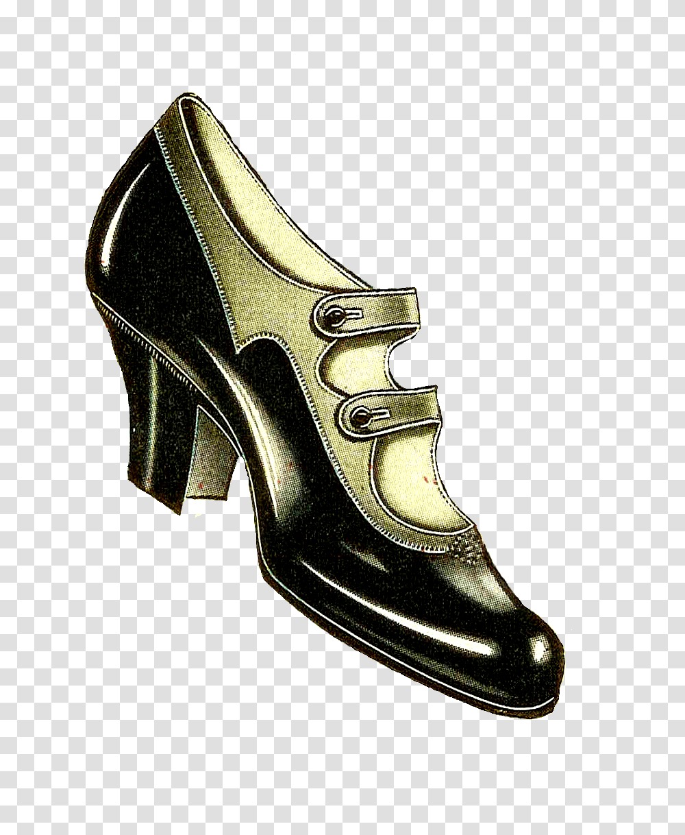 This Vintage Shoe Clip Art, Apparel, Footwear, High Heel Transparent Png