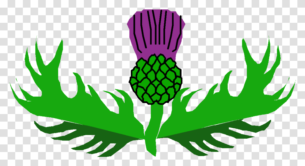 Thistle Border Clip Art Clipground Christmas Garland Clip Art Scottish Thistle, Plant, Green, Leaf, Produce Transparent Png